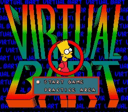 Virtual Bart: tela de título