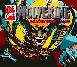 Wolverine - Adamantium Rage: tela de título