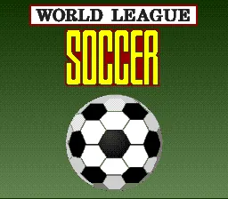 World League Soccer: tela de título