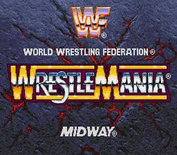 WWF WrestleMania - The Arcade Game: tela de título