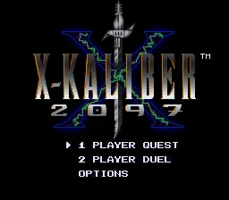 X-Kaliber 2097: tela de título