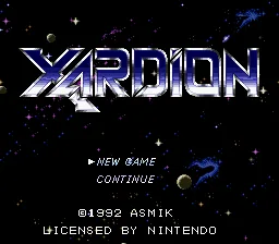 Xardion: tela de título