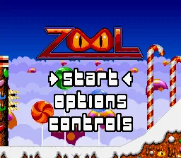 Zool - Ninja of the 'Nth' Dimension: tela de título